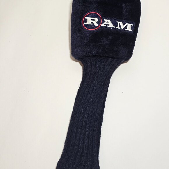 Ram Golf Cover Plush Fur Iron #7 Fairway Navy Blue - Picture 1 of 3